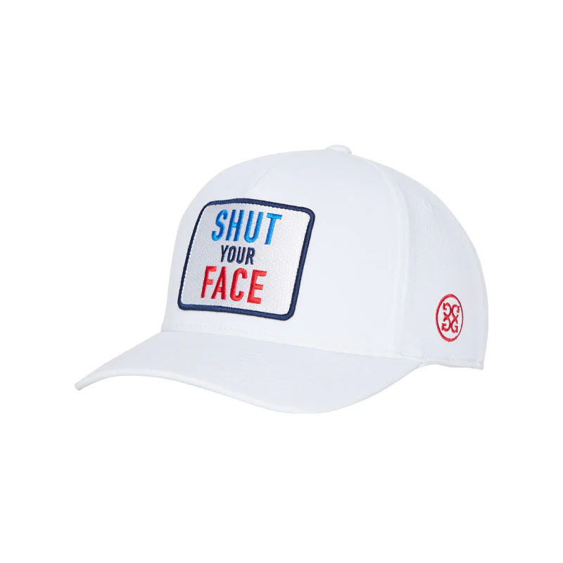 GFORE Shut Your Face Men's Cap (White)