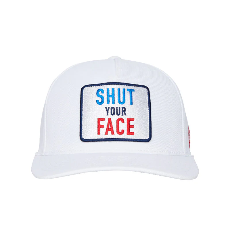 GFORE Shut Your Face Men's Cap (White) - Image 3