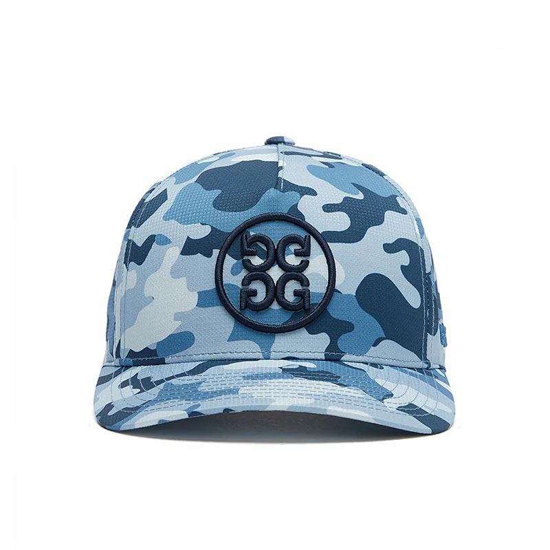 GFORE Circle G's Camo Ripstop Snapback Men's Cap (Slate) - Image 2