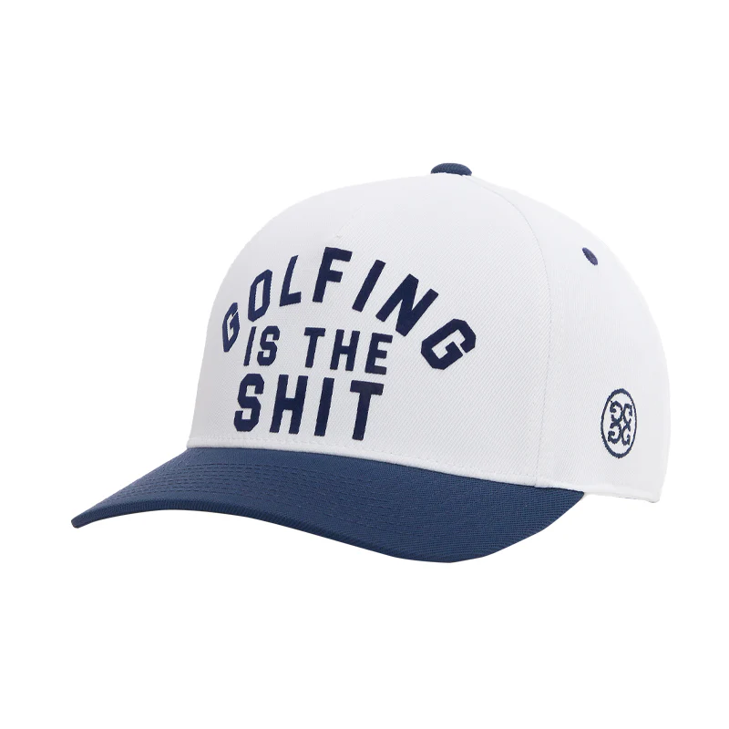 GFORE Golf Stretch Twill Snapback Men's Cap (Snow)