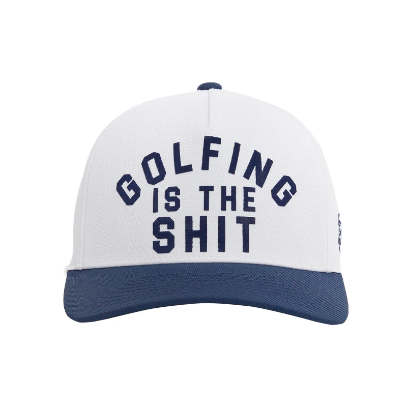 GFORE Golf Stretch Twill Snapback Men's Cap (Snow) - Image 2