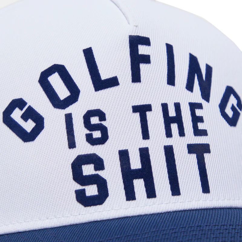 GFORE Golf Stretch Twill Snapback Men's Cap (Snow) - Image 4
