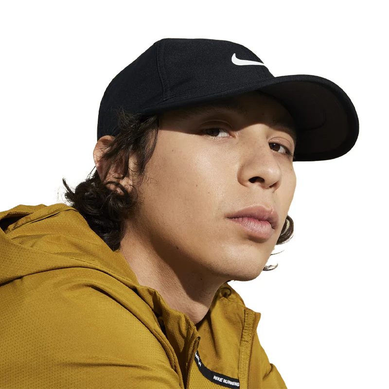 NIKE Dri-FIT Unisex Club Cap (Black/White) - Image 3