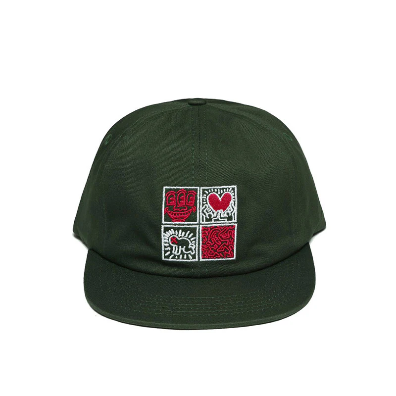 MALBON GOLF x Keith Haring Painters Men's Cap (Green) - Image 3