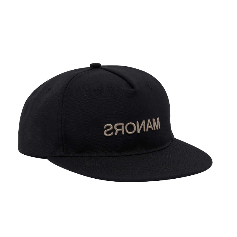 MANORS Retro Crown Men's Cap (Black) - Image 2