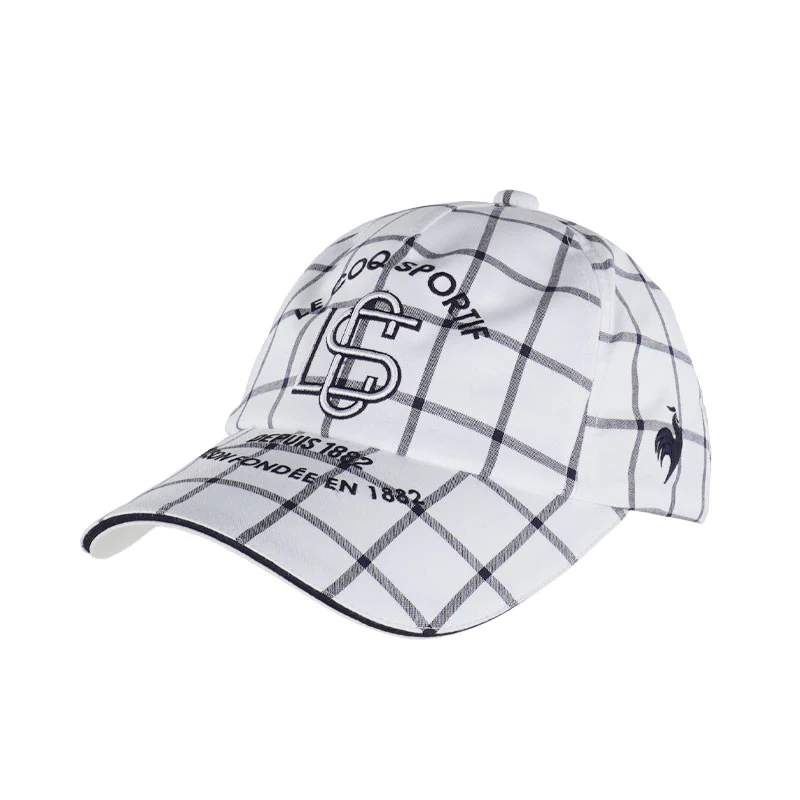 LE COQ SPORTIF GOLF Checkered Women's Cap (White)