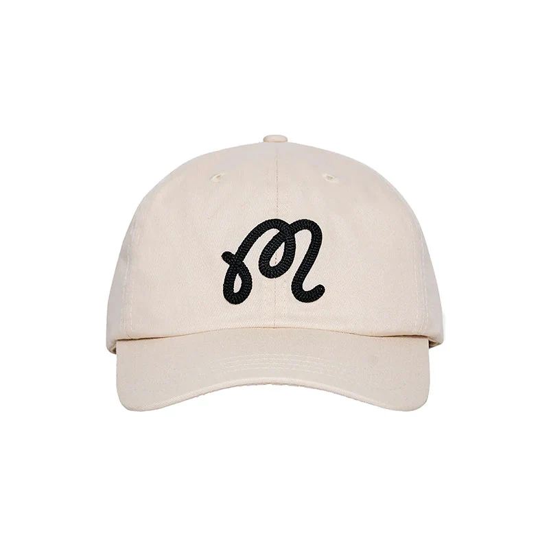MALBON GOLF M Script Chainstitch Men's Cap (Ivory) - Image 3