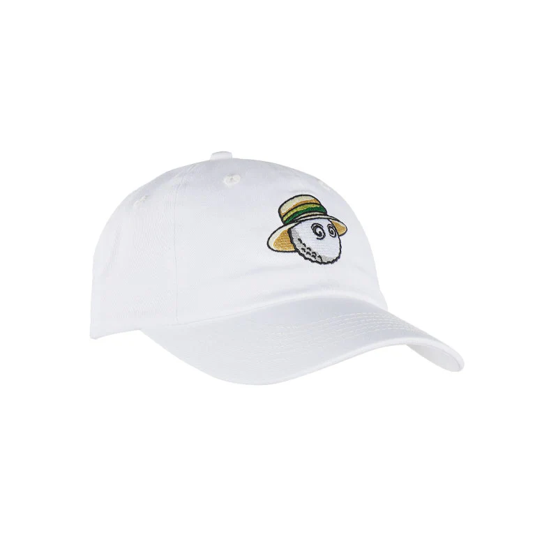 MALBON GOLF Romano Dad Men's Cap (White) - Image 2