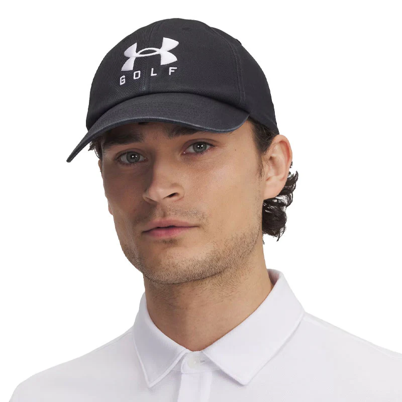 UNDER ARMOUR Drive96 Adjustable Men's Cap (Black/White) - Image 4