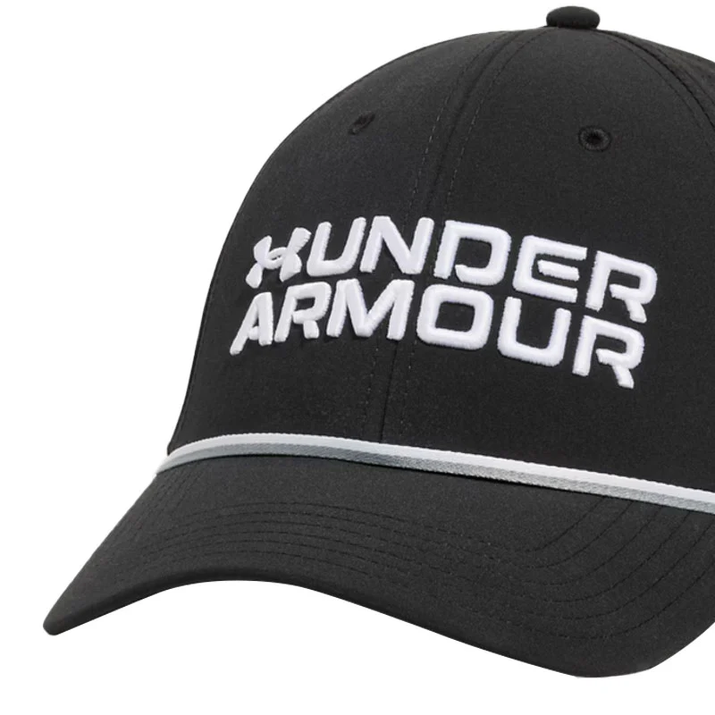 UNDER ARMOUR Jordan Spieth Drive Rope Men's Snapback Cap (Black/White) - Image 3