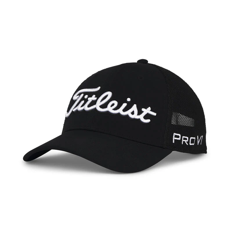 TITLEIST Tour Performance Mesh Men's Cap (Black/White)