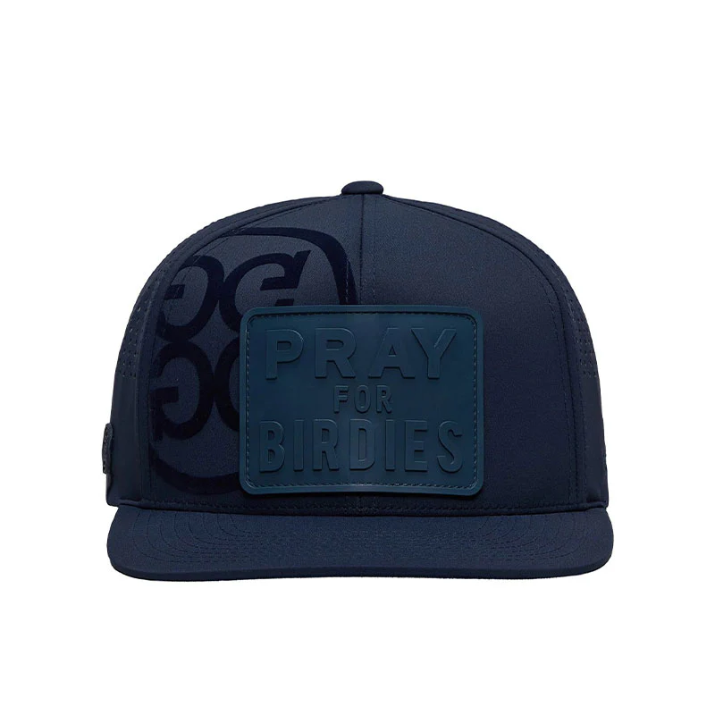 GFORE Pray for Birdies Patch Perforated Delta Men's Cap (Twilight) - Image 3