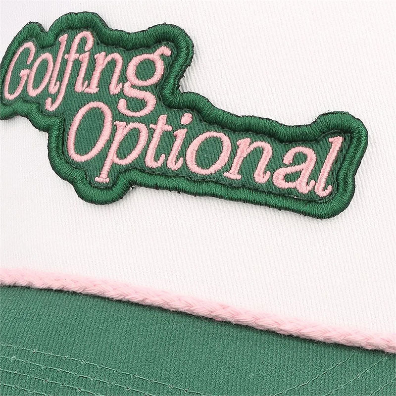 FORE ALL Golfing Optional Women's Cap (White/Green) - Image 4