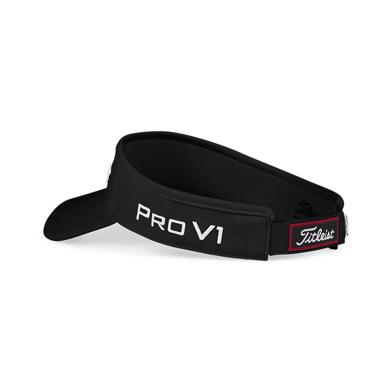 TITLEIST Tour Performance Men's Visor (Black/White) - Image 4