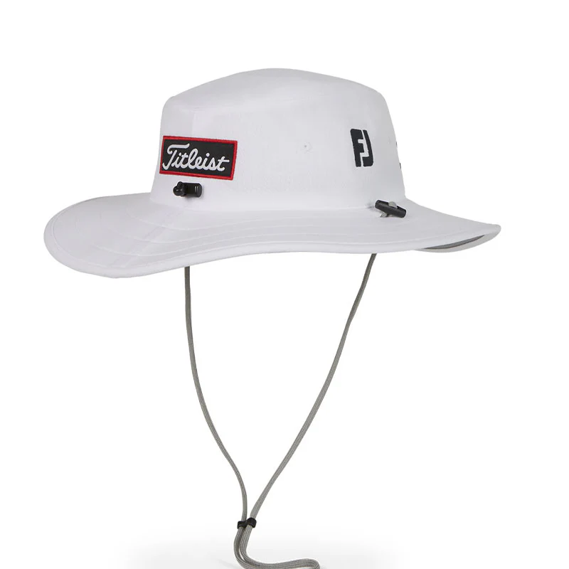 TITLEIST Tour Aussie Hat (White/Black) - Image 3