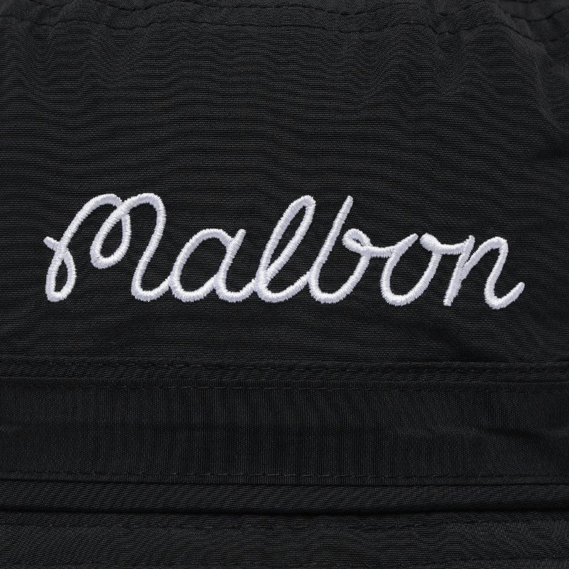 MALBON GOLF Evergreen Nylon Men?s Bucket Hat (Black) - Image 3
