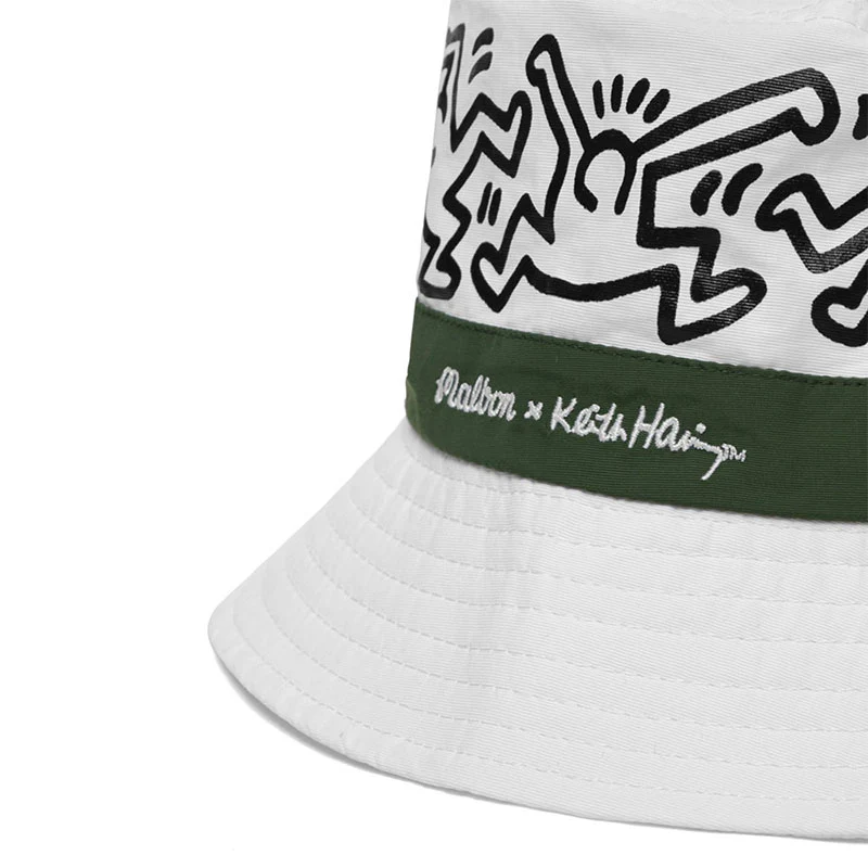 MALBON GOLF x Keith Haring Men's Hat (White) - Image 3