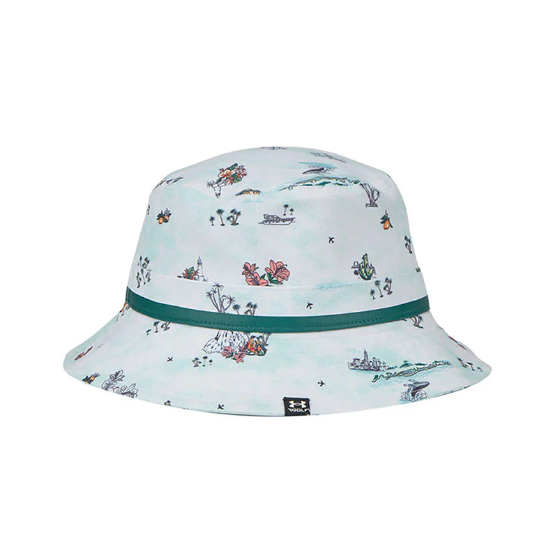 UNDER ARMOUR Driver Unisex Bucket Hat (White/White) - Image 3