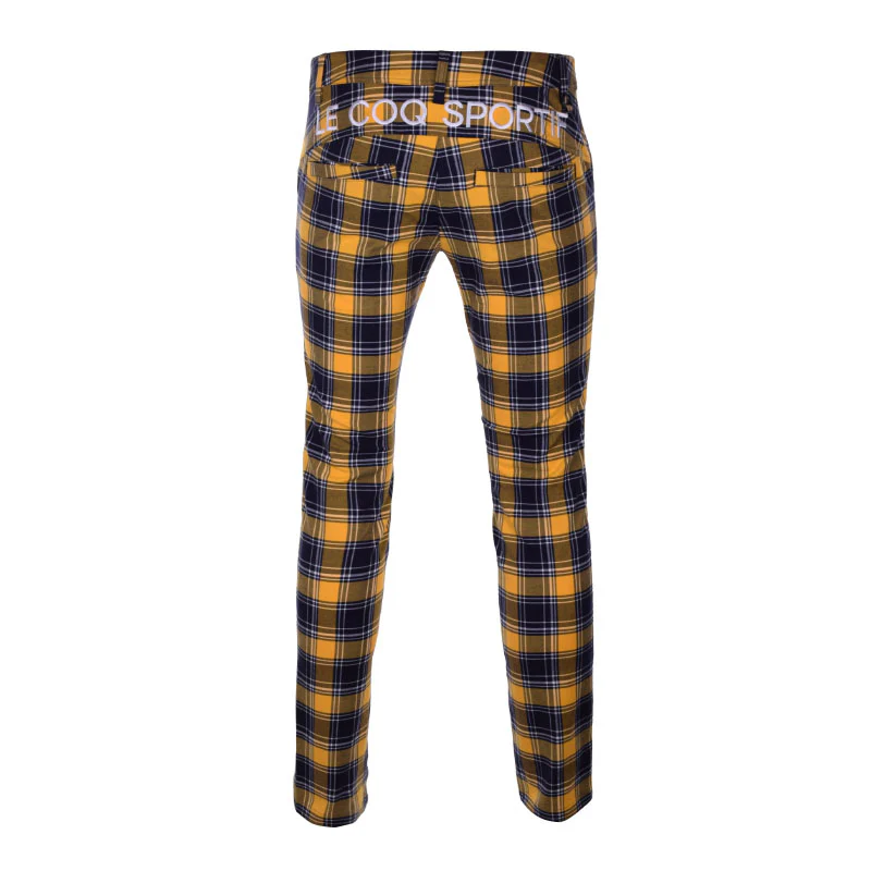 LE COQ SPORTIF GOLF Plaid Women's Pants (Yellow) - Image 2