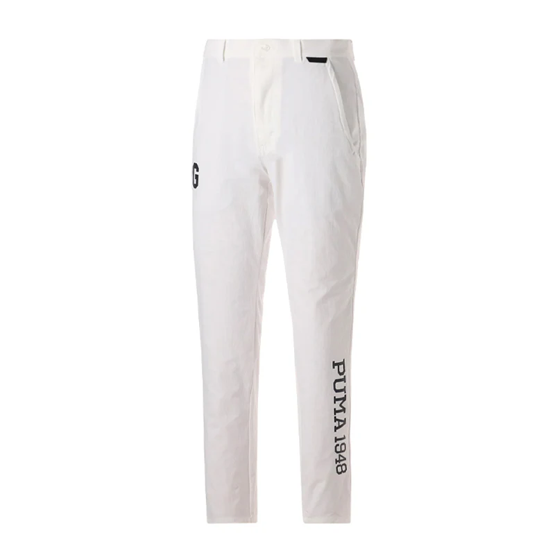 PUMA 4-Way Stretch Print Tapered Men's Pants (Bright White)