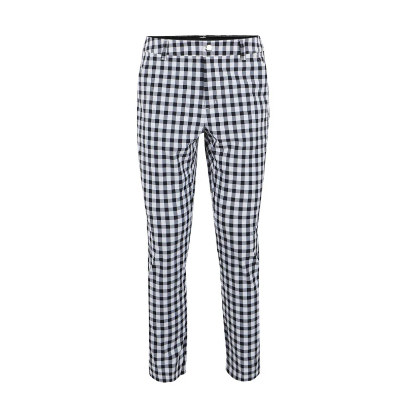 LE COQ SPORTIF GOLF Gingham 9/10 Women's Pants (Black)