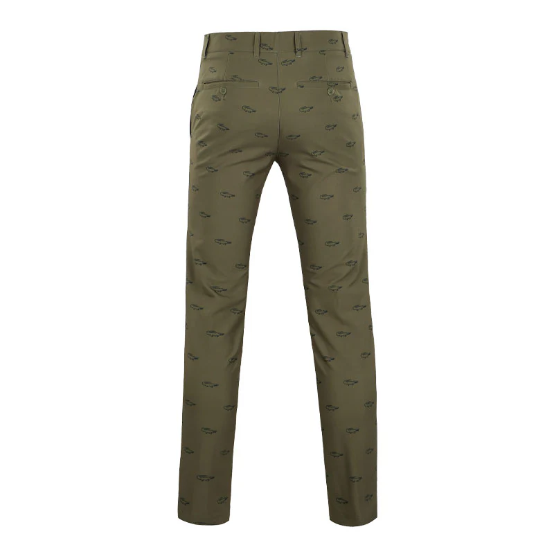 LACOSTE Ultra Dry Slim Fit Men's Pants (Olive) - Image 2