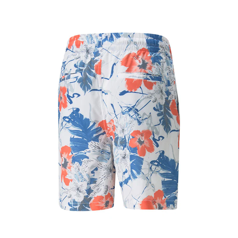 PUMA Nassau Men's Shorts (Bright White/Hot Carol) - Image 2