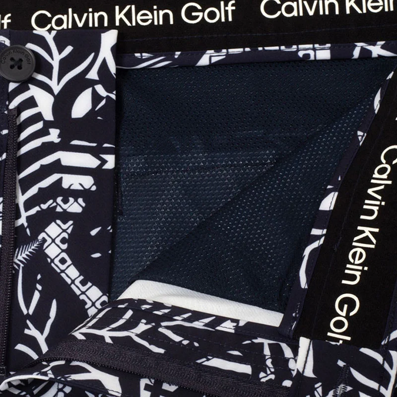 CALVIN KLEIN Printed Genius Men's Shorts (Evening Blue/White) - Image 4