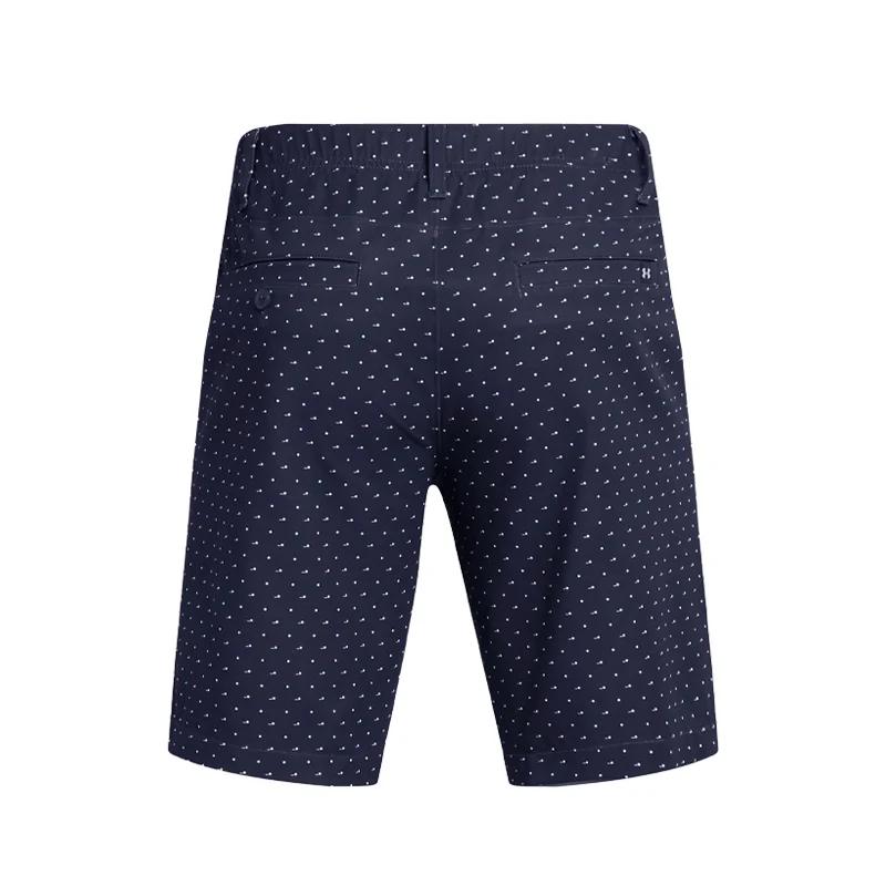 UNDER ARMOUR Drive Print Men's Tapered Shorts (Navy/White) - Image 2