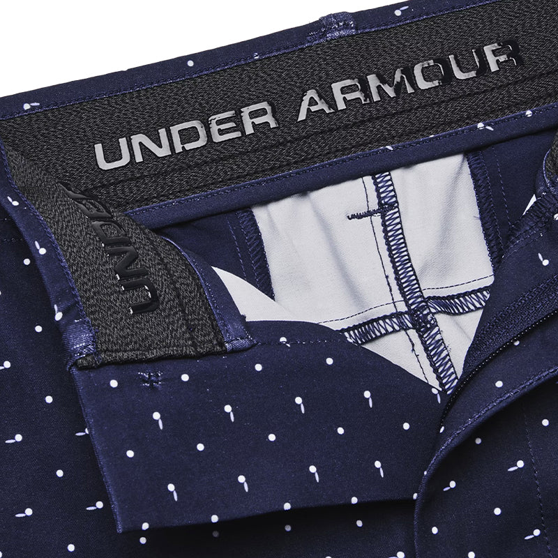 UNDER ARMOUR Drive Print Men's Tapered Shorts (Navy/White) - Image 3