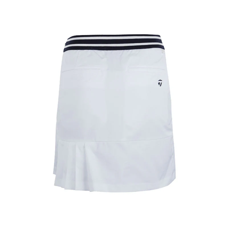 TAYLORMADE High-Waisted Pleated Skort (White) - Image 2