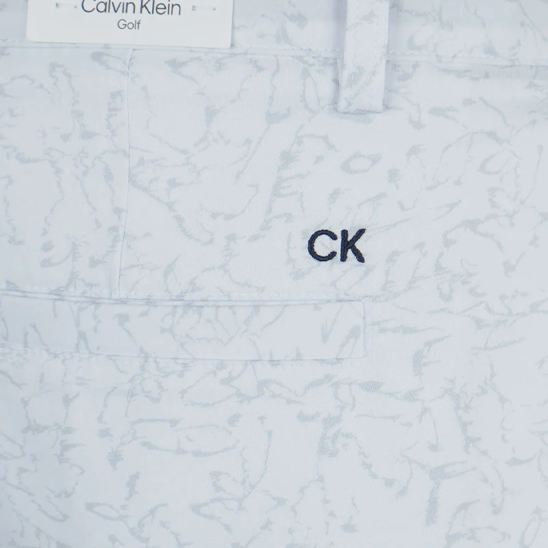 CALVIN KLEIN Printed Bullet Men's Shorts (White) - Image 4