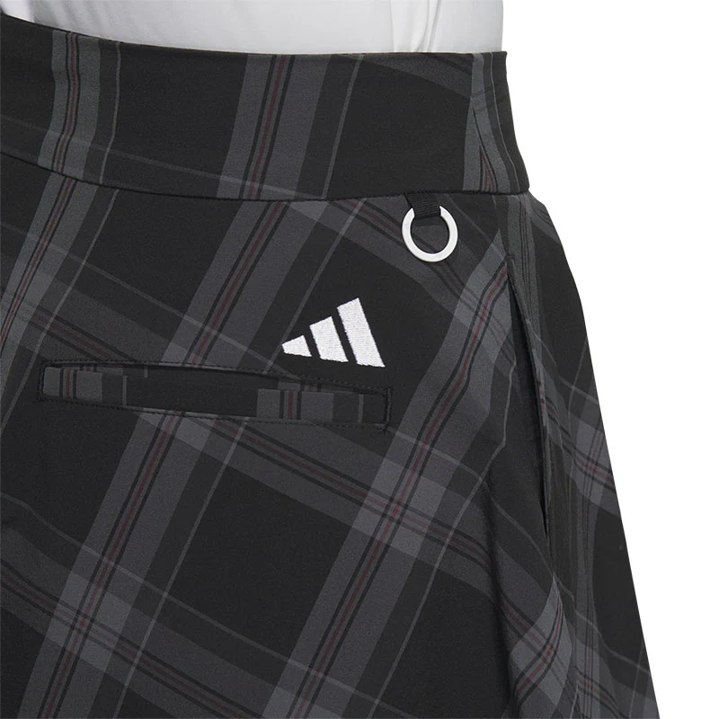ADIDAS Checked Graphic Skirt (Black) - Image 4