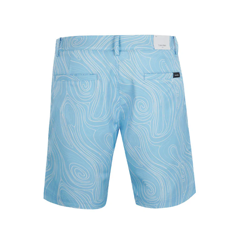 CALVIN KLEIN Marble Print Bullet Men's Shorts (Blue Bell) - Image 2