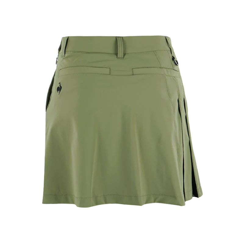 LE COQ SPORTIF GOLF One Side Pleated Skirt (Khaki) - Image 2