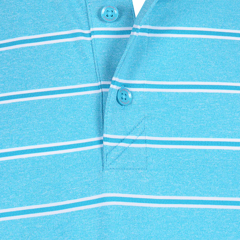 CUTTER & BUCK Forge Heather Stripe Men's Polo (Submerge) - Image 3