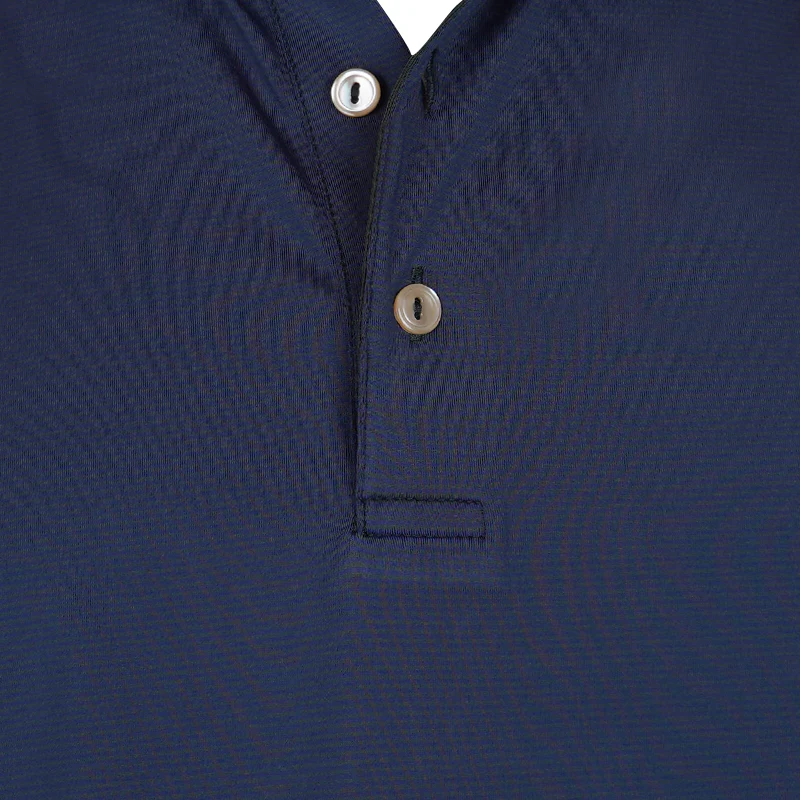 PETER MILLAR Solid Jersey Men's Polo (Navy) - Image 3