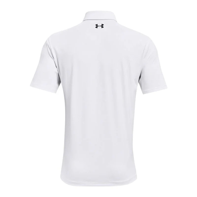UNDER ARMOUR Tee-2-Green Men's Polo (White/Grey) - Image 2