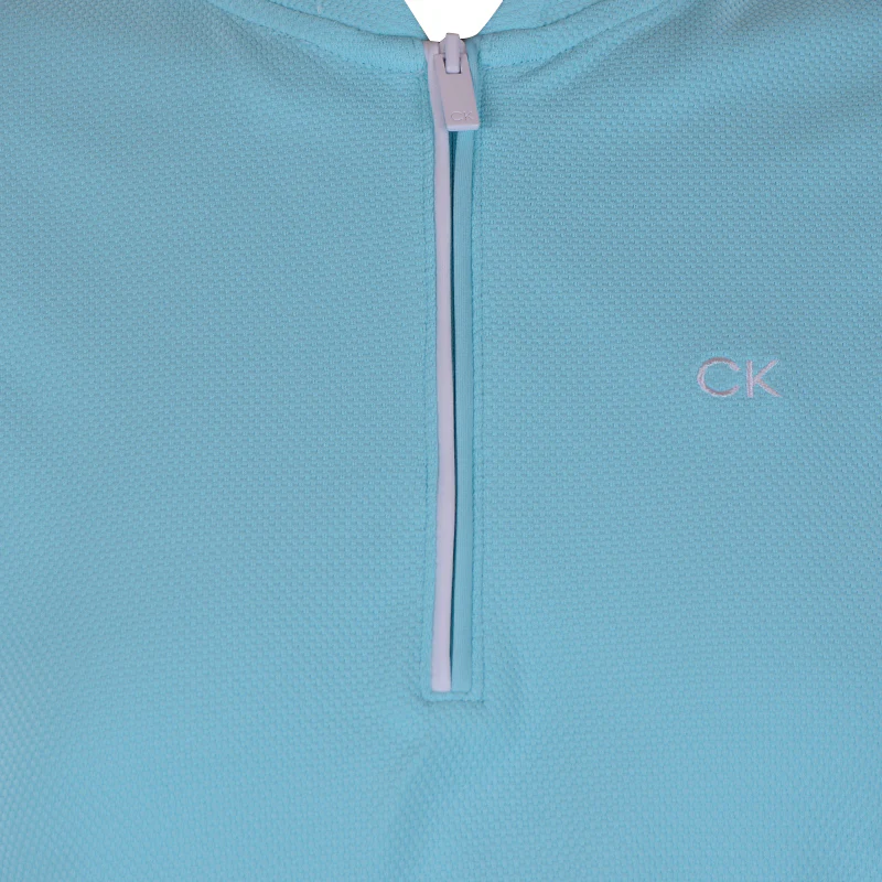CALVIN KLEIN Cedar Women's Sleeveless Polo (Light Opal) - Image 3