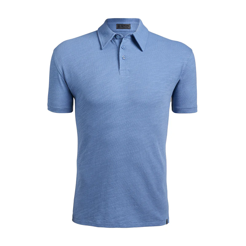 GFORE Clubhouse Cotton Men's Polo (Colony Blue)