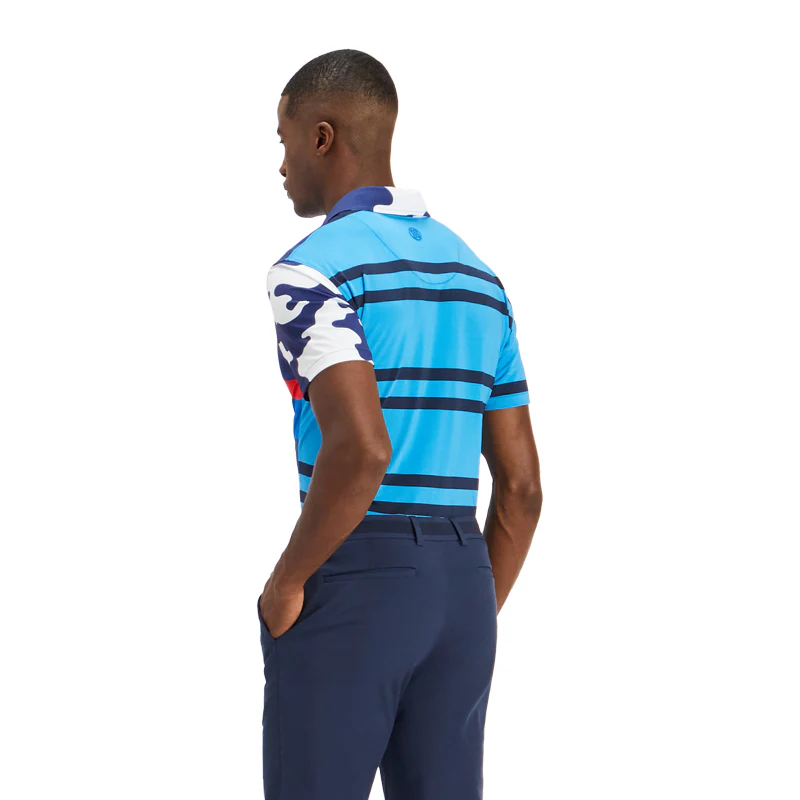 GFORE Jersey Stripe Men's Polo (Blueprint) - Image 2
