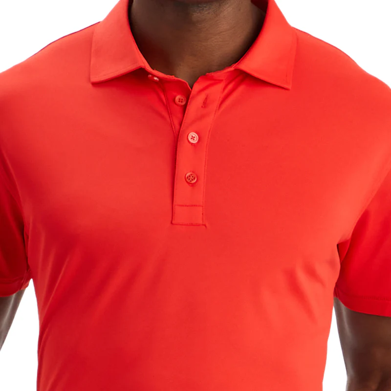 GFORE Essential Pique Men's Polo (Poppy) - Image 3