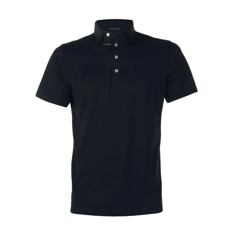 PETER MILLAR Soul Performance Mesh Men's Polo (Black)