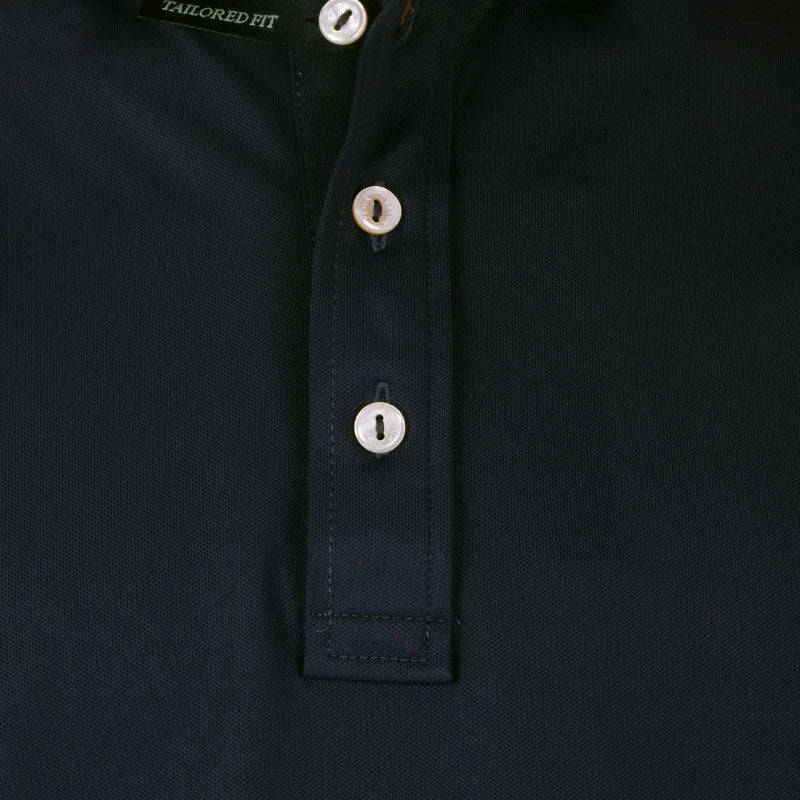 PETER MILLAR Soul Performance Mesh Men's Polo (Black) - Image 3