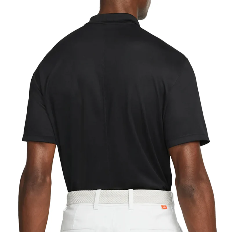 NIKE Dri-Fit Victory Solid Men's Polo (Black) - Image 4
