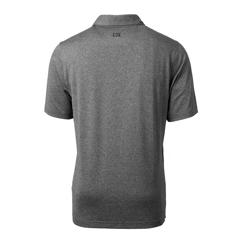 CUTTER & BUCK Forged Heather Men's Polo (Charcoal Heather) - Image 2