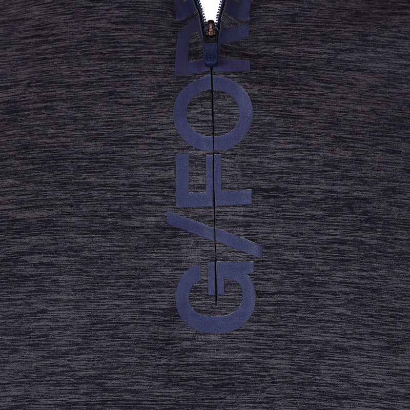 GFORE 1/4 Zip Men's Shirt (Charcoal Heather Grey) - Image 3