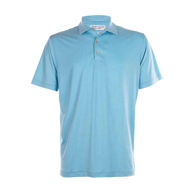 PETER MILLAR Rizzo Performance Men's Polo (Sport Blue)
