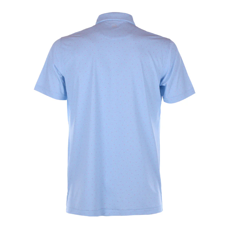 PETER MILLAR Speakeasy Jersey Men's Polo (Blue Frost) - Image 2