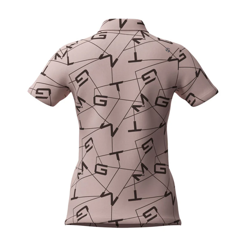 TAYLORMADE Letter Graphic Women's Polo (Smoke Pink) - Image 2